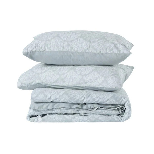 Duvet Cover Set Blue Queen