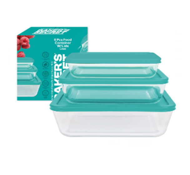 Glass Food Storage 6pcs