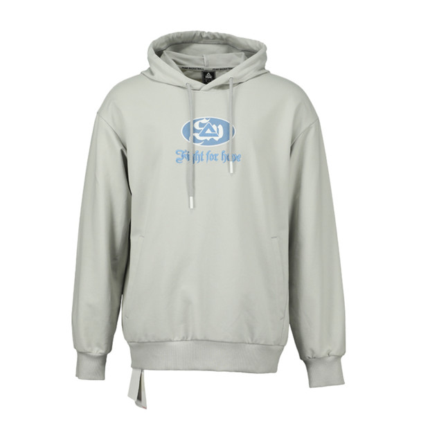 MEN Hoodie Sweater  GRY L