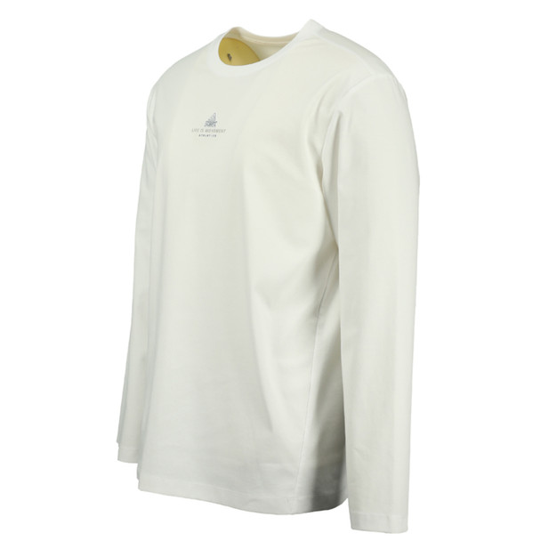 MEN Round Neck WHT L