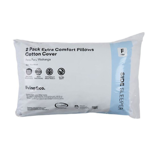 Pillow Cotton Cover 2Pack White