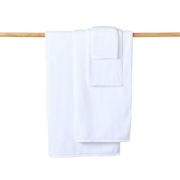 Plush Plain Spa Towel White