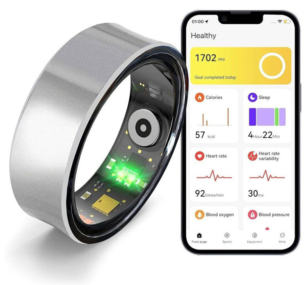Smart Health Ring Sil  Size#10