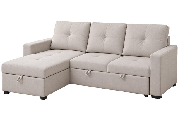 Sofa Bed with Pull-out Beige