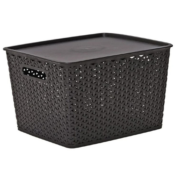 Storage Tub Black 18L