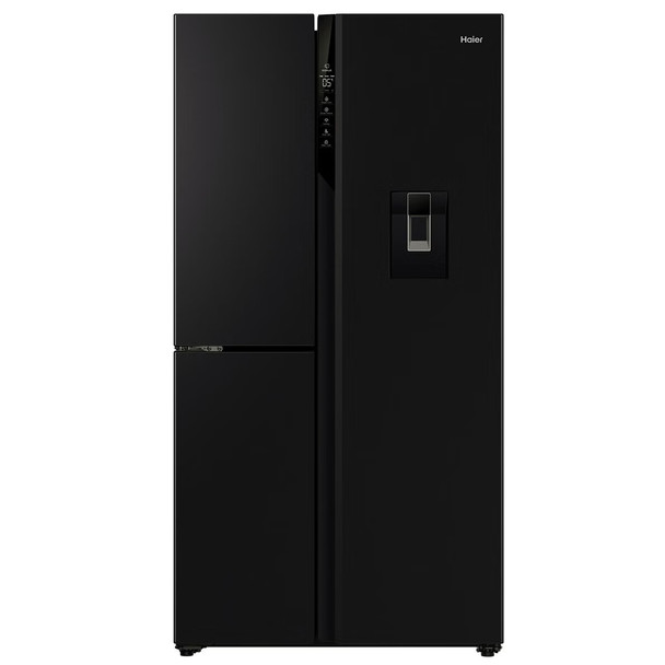 Haier HRF575XHC 574L Large Side-by-Side Three-Door Refrigerator Black