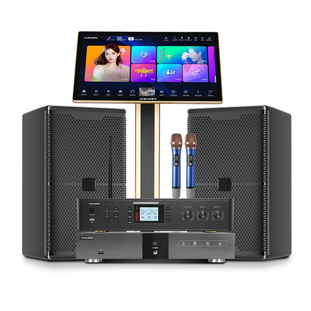 KV-V5 MAX 21.5 inch Full Set Home Karaoke System (with Dual 10inch Speakers) 500GB