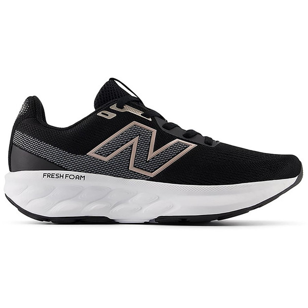 New Balance Fresh Foam 520 V9 D Wide Women's Running /Walking Shoes Black Metallic 10