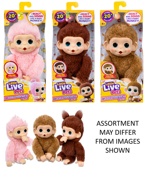 Little Live Pets My Baby Monkey Minis assorted