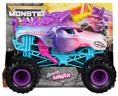 Monster Jam 1:24 Sparkle Smash Diecast Truck