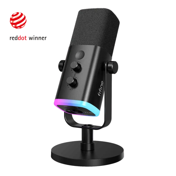 AM8 Condenser Microphone with Pop Filter and Mic Based Stand