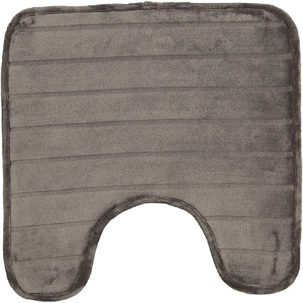Living & Co Pedestal Mat Memory Foam Pewter 45cm x 45cm