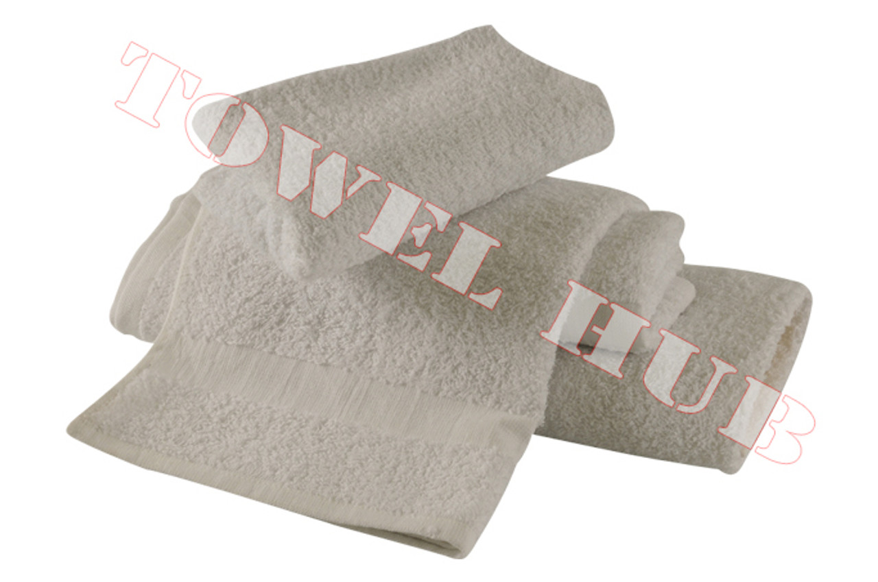 86/14 Blended White Platinum Ring Spun Bath Towel 24x48 8lbs (5 dozen –  Just Salon Towels USA