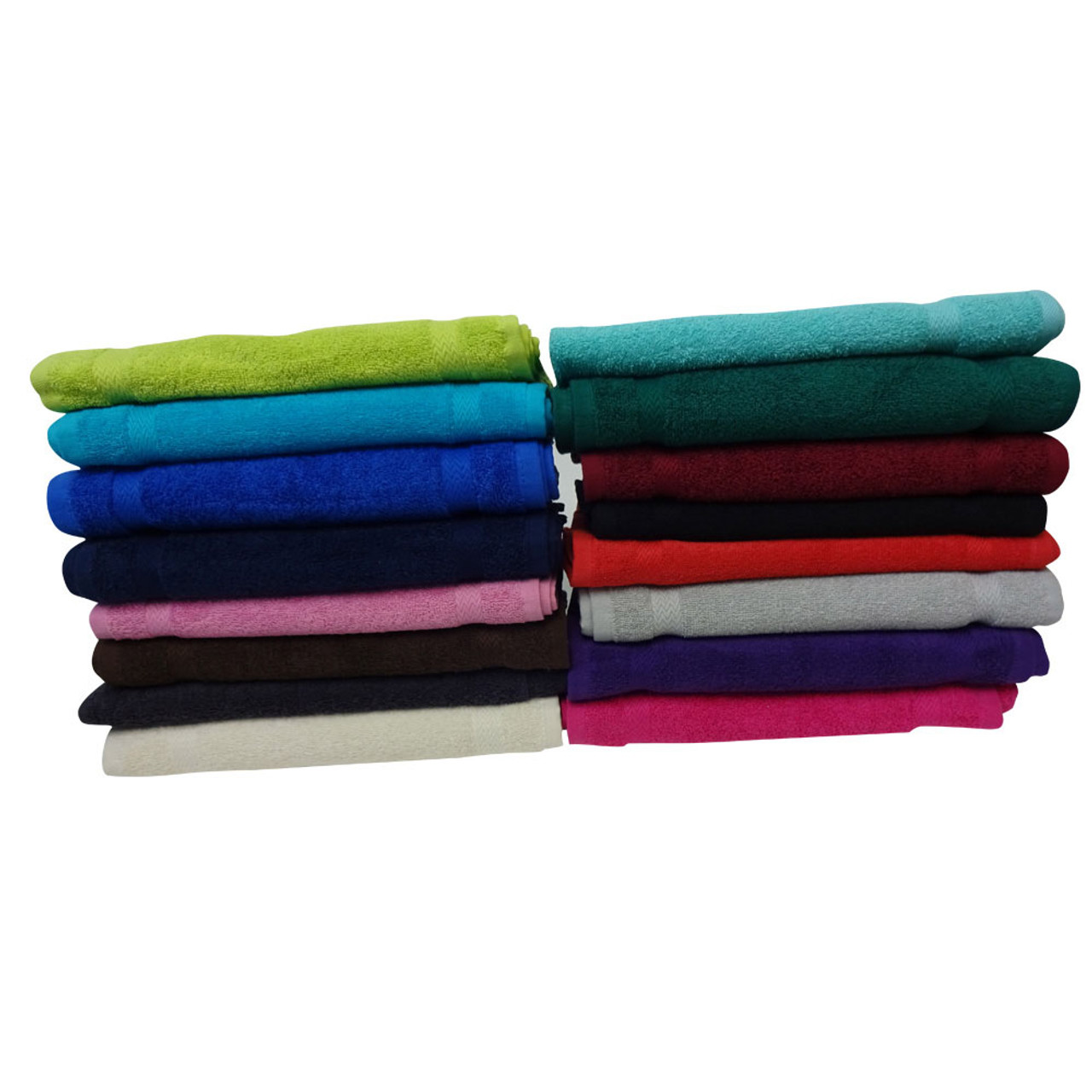 Colored Terry Washcloths - 12 x 12 (25 Dozen)
