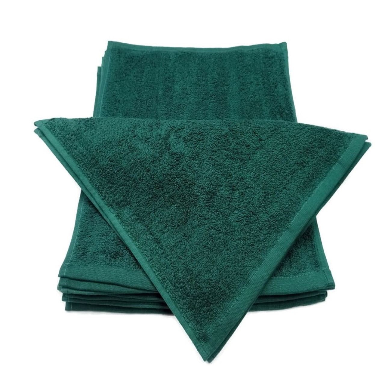 Hunter Green Bleach Resistant Salon Towels 16x27