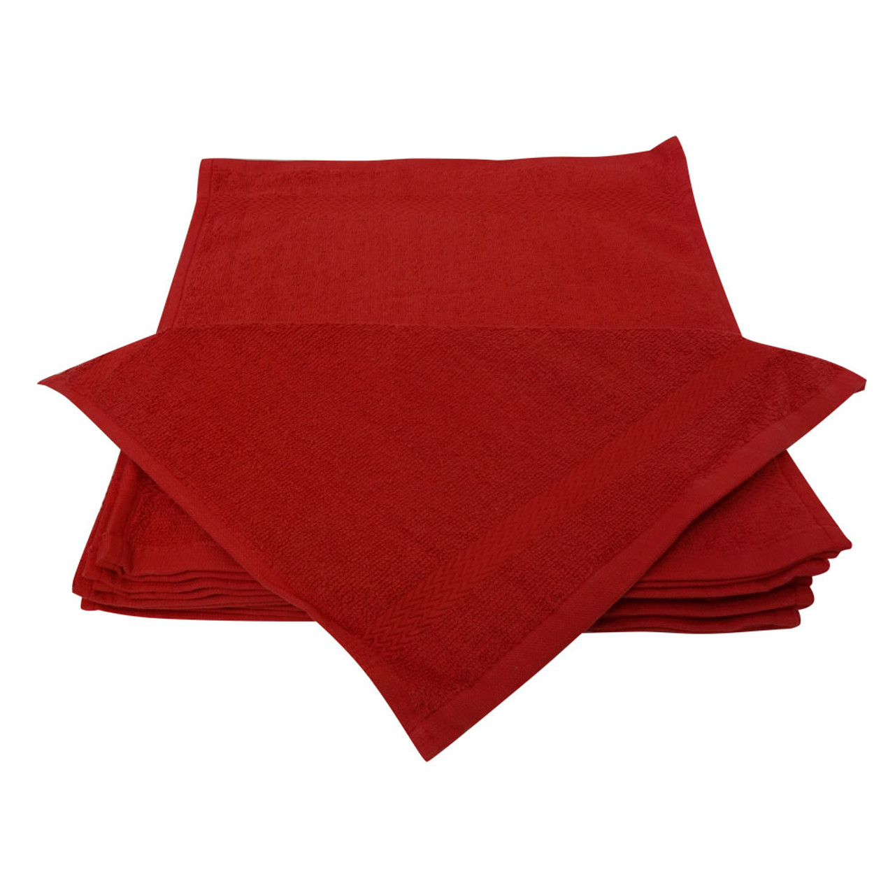 Wholesale Towels > 13x13 - WHITE Bulk Washcloths / Facecloth 100