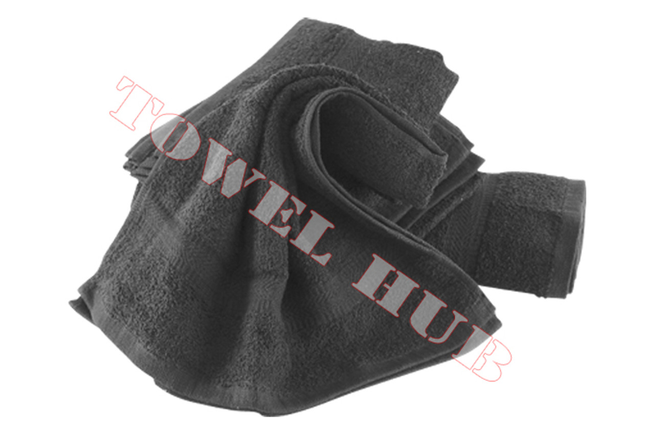 Wholesale Towels > 15x25 - 2.3Lb - Charcoal Standard Hand Towel