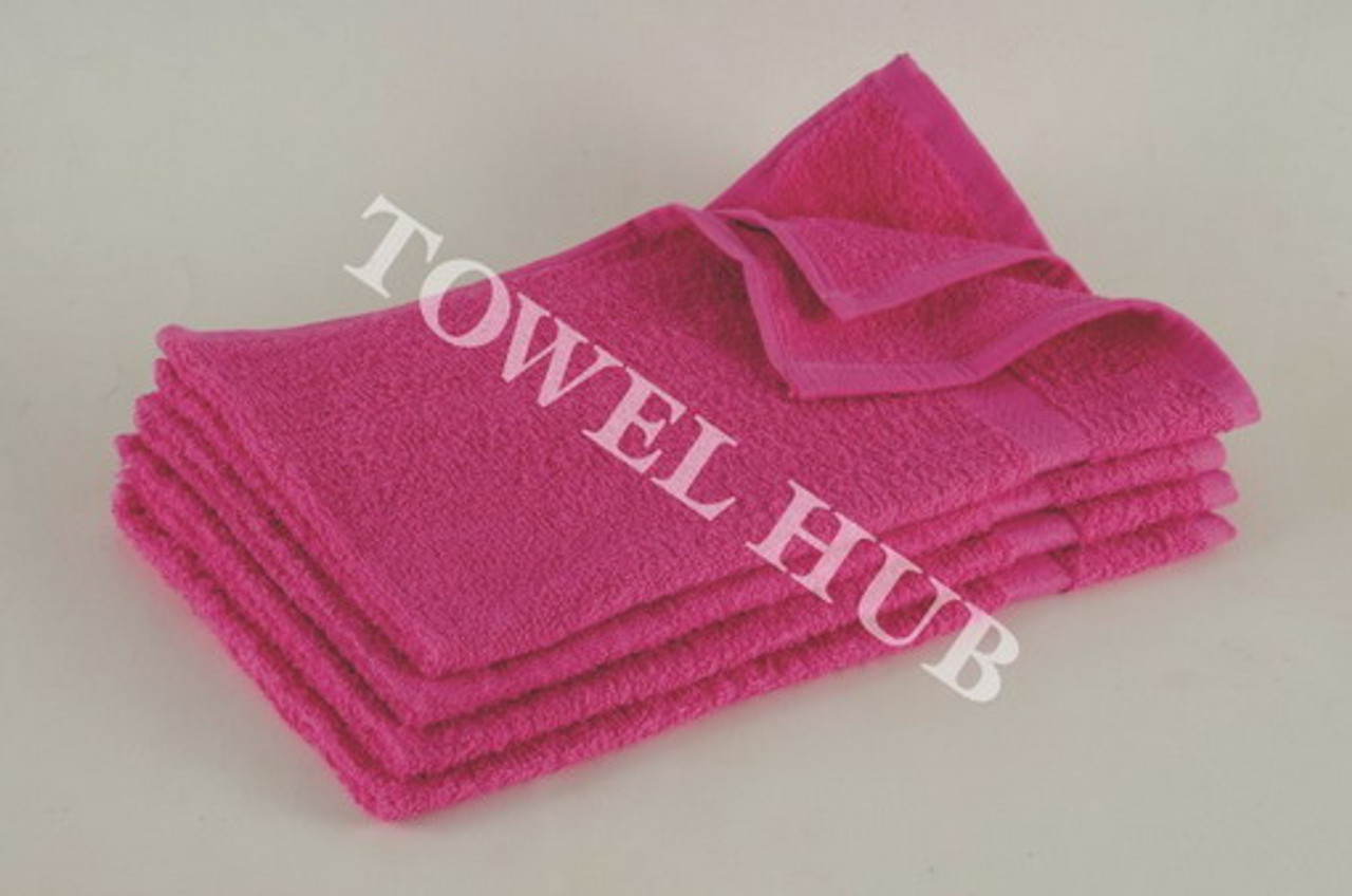 PiccoCasa Hand Towels 100% Cotton Soft Towel Set Hotel Spa Quality Towels 2  Pcs Pink 13x29