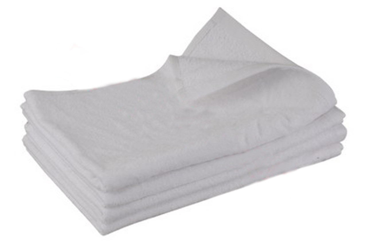 White Hand Towels 100% Cotton 50 x 90cm 500 gsm Pack Set of 6