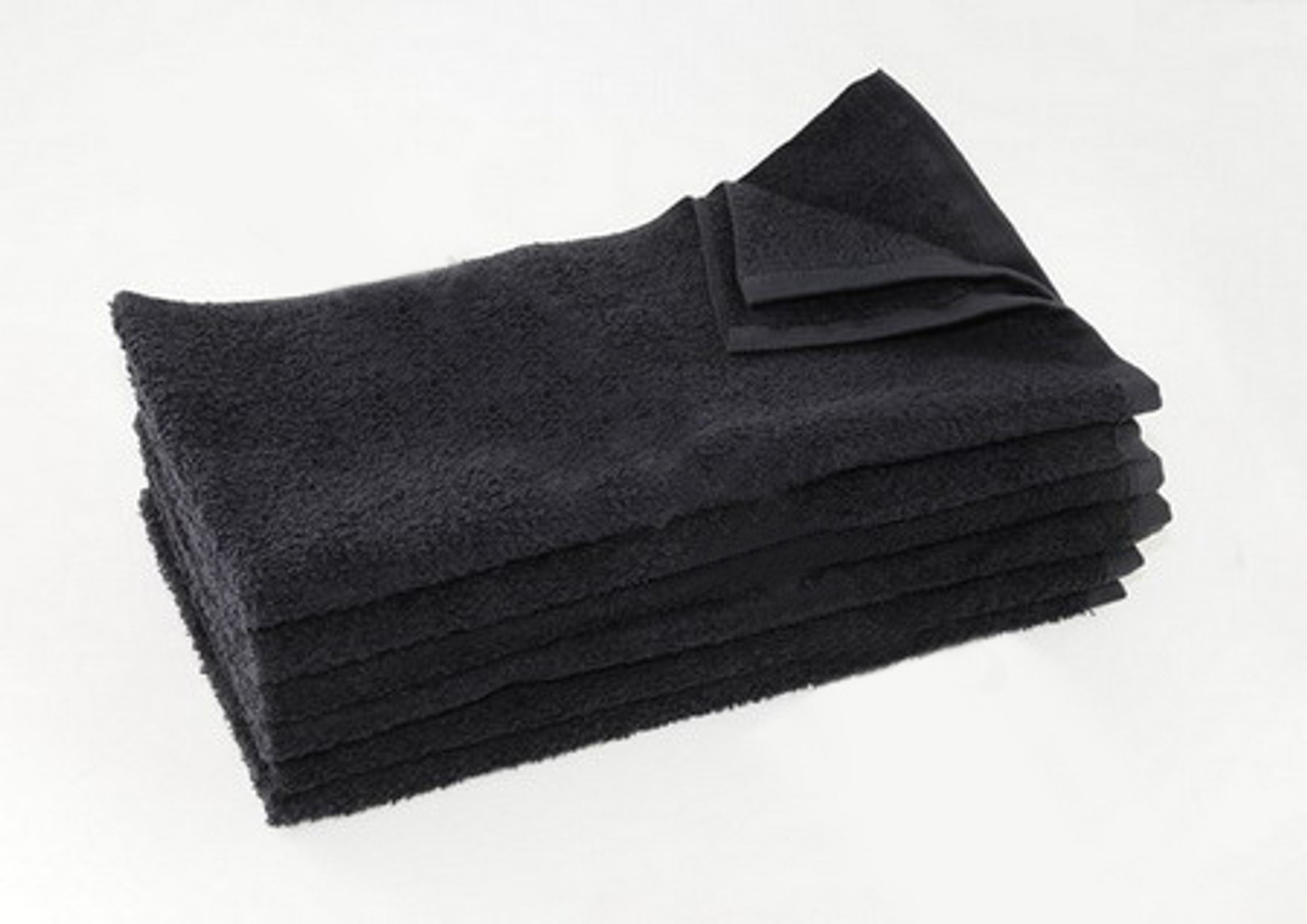 Black Bar Towels Bleach Safe 13 X 13 - 12 ct.