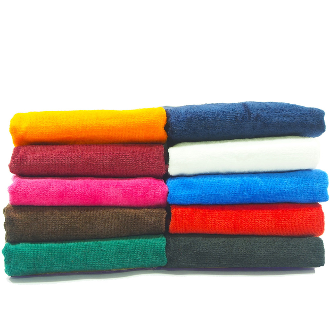 Wholesale Towels > 16x26 - LIME GREEN Wholesale Terry Velour Hand Towels  100% Cotton