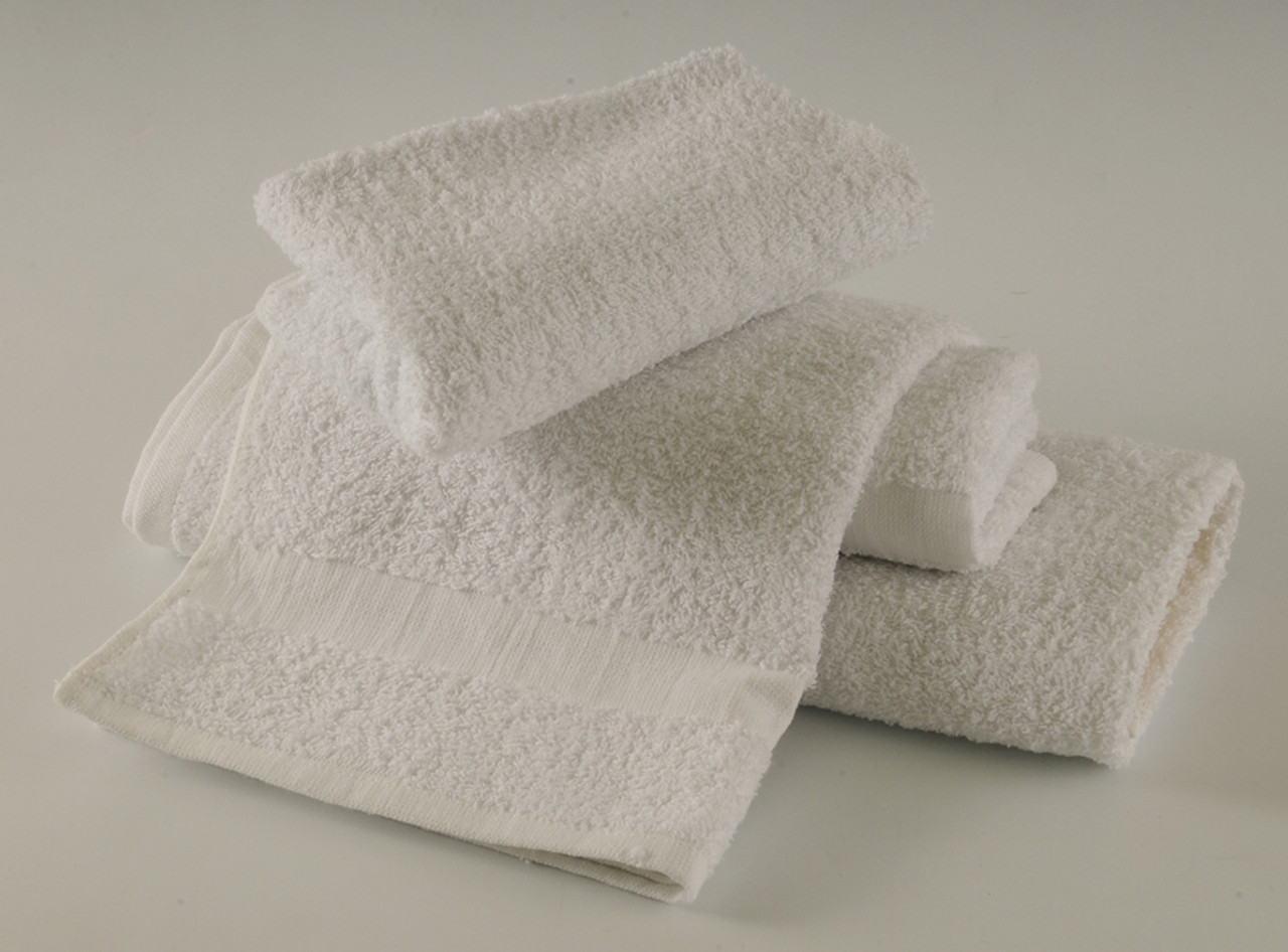 Bath Towel Terry Cloth White for Sale - 20 x 40, 5Lb, 1 Dozen