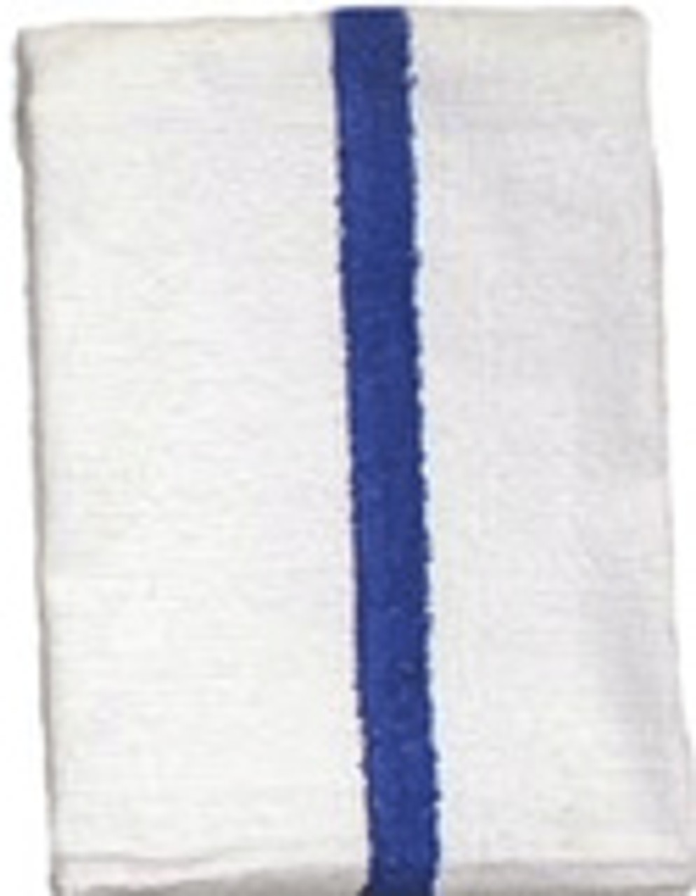 New White Terry Gym Towel with Blue Center Stripe – All Rags