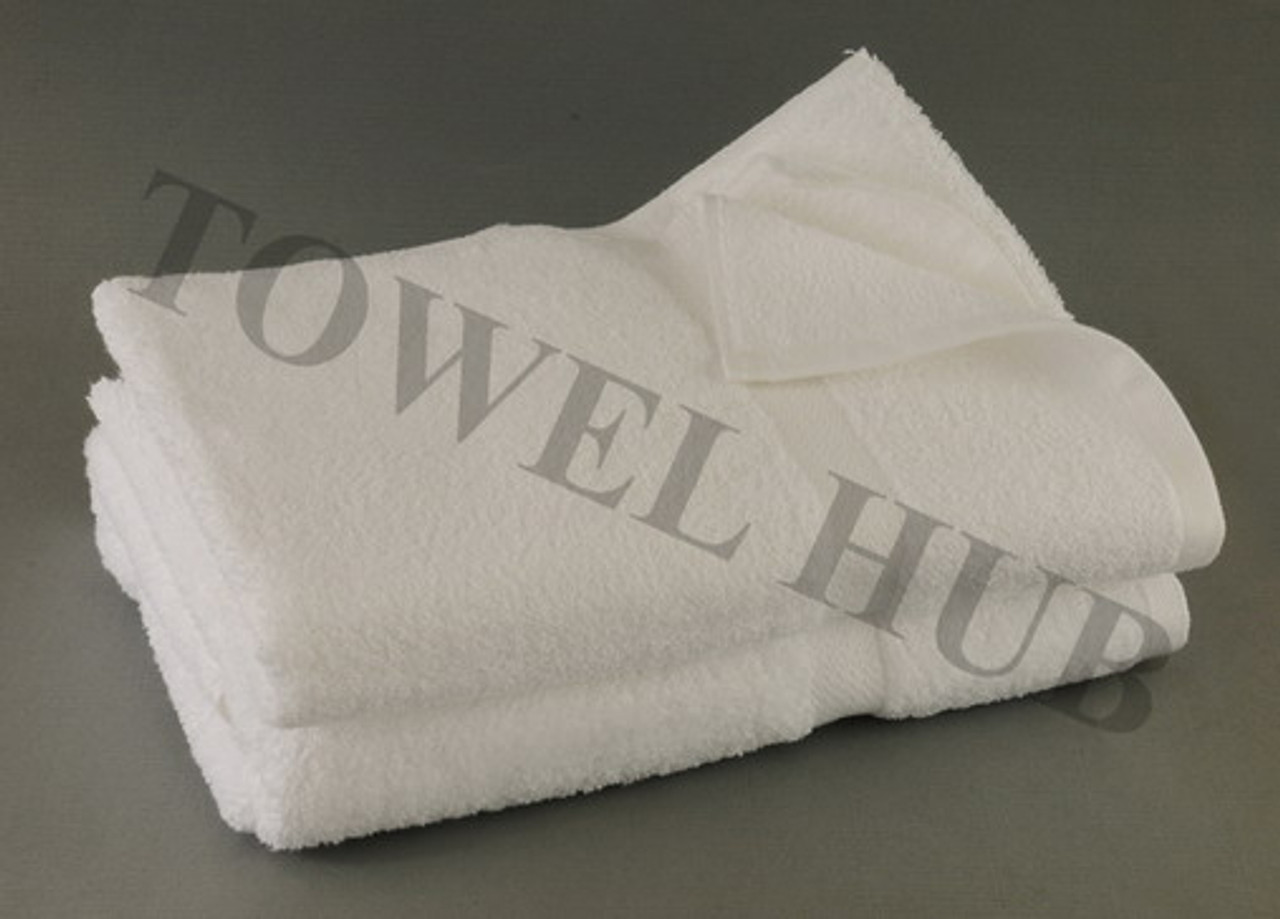 Bath Towels Set 24x50 White Cotton Blend Bulk Pack Hotel Resort