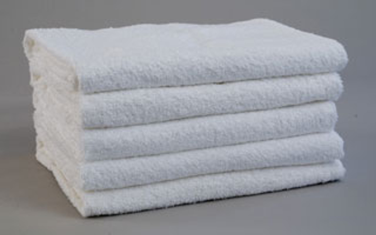 27x54 Premium White Bath & Hotel Towels- 14 lbs/doz - Texon Athletic Towel