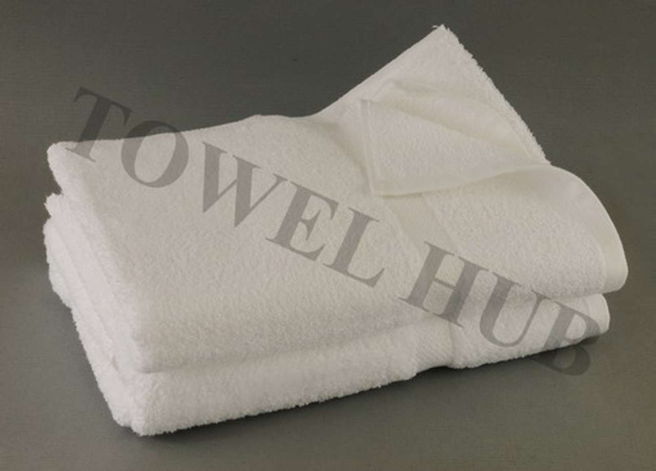 27X54-Premium Plus White Bath towels 100% Cotton