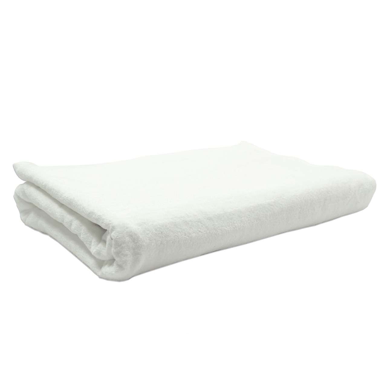 Wholesale Towels > 35x70 - White Full Terry Oversized Large Bath Sheet  Towels Heavy Weight 100% Cotton