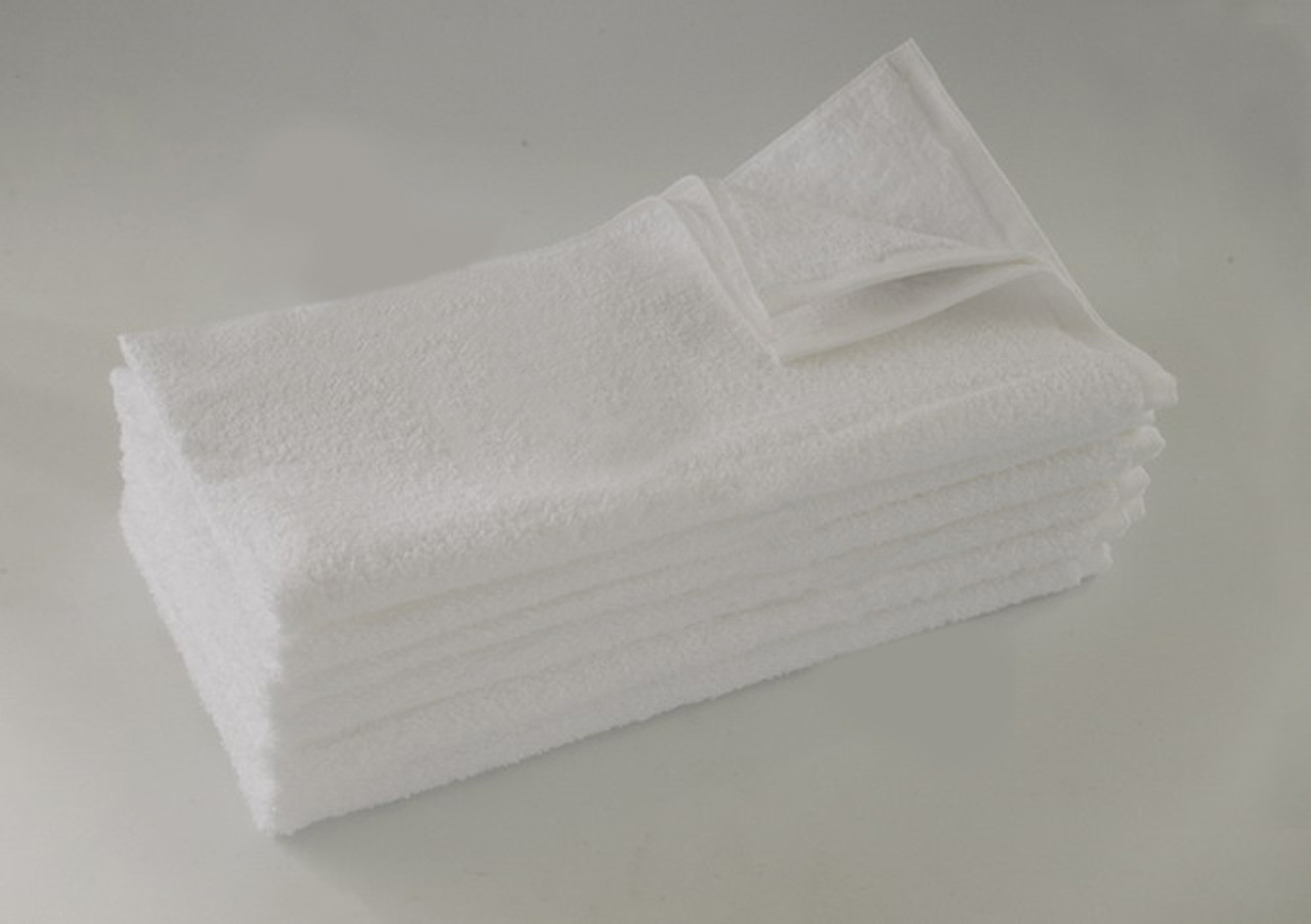12 Wholesale White Bath Towels Deluxe Size 30 X 60 - at 