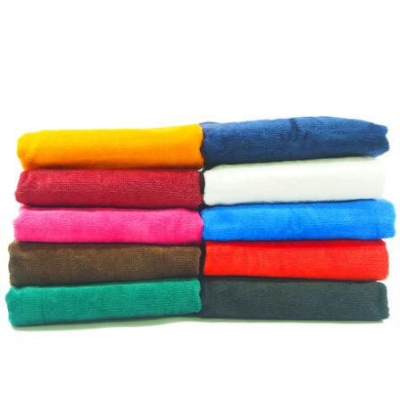 12 PIECE LUSH VELOUR WHITE HAND TOWELS 12 X 48 –