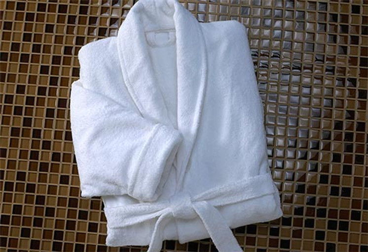 【604SERVICE】 HARD TO GET CLASSIC TOWELLING ROBE IN WHITE 150639383173257__35912.
