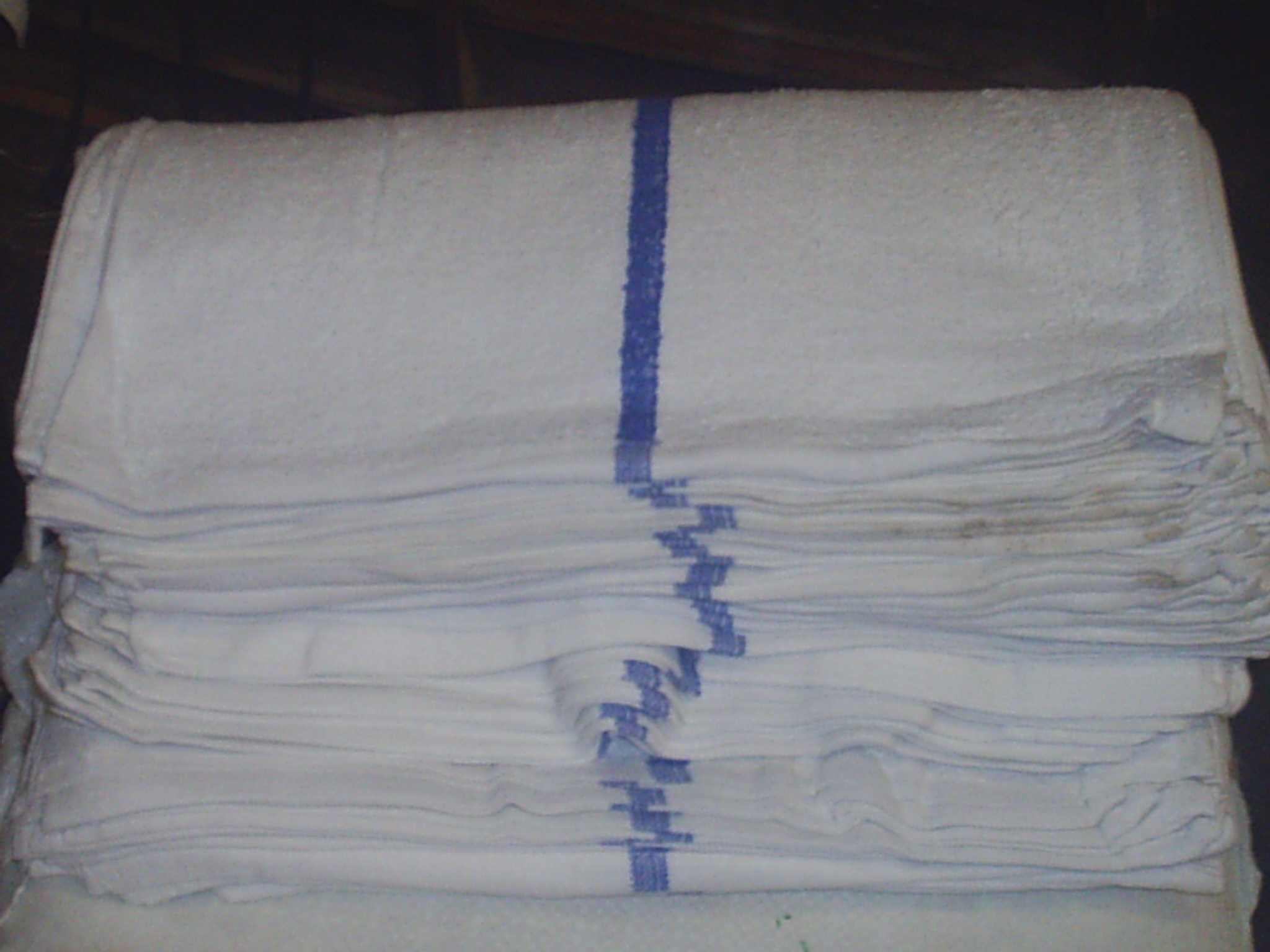 Bar Mop Towels - Cotton Terry Stripe In Bulk