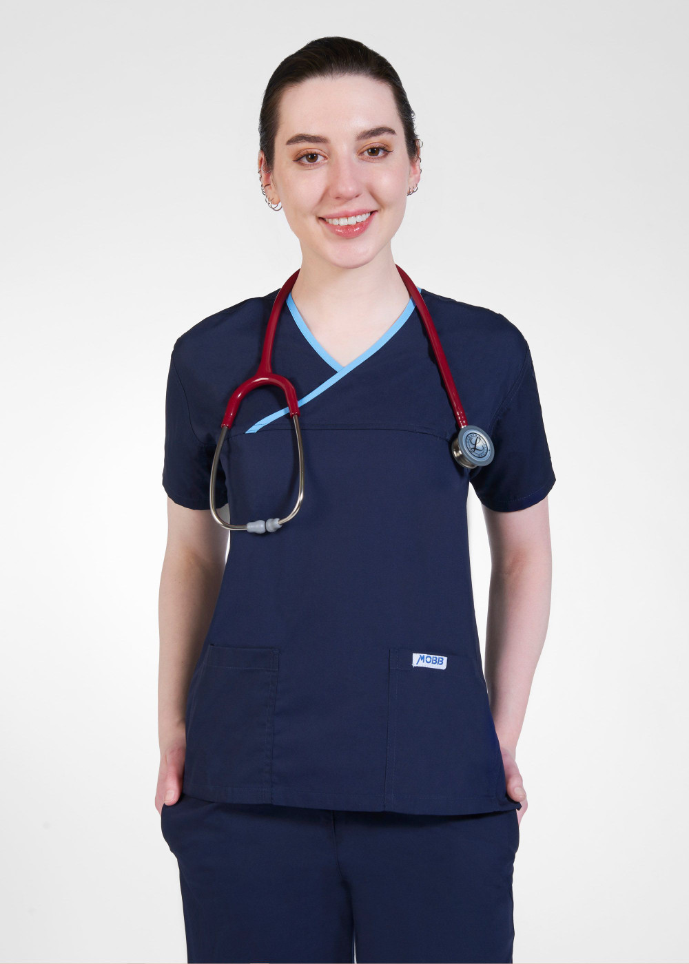 Mobb Medical Uniform nursing  Scrub Set in navy blue
