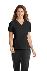 Mobb Mentality Collection The Rosey -Nursing Scrub top in Black