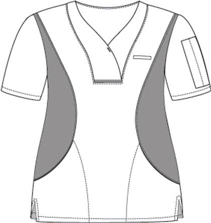 Mobb Active Flexi V-Neck Nursing Scrub Top 
