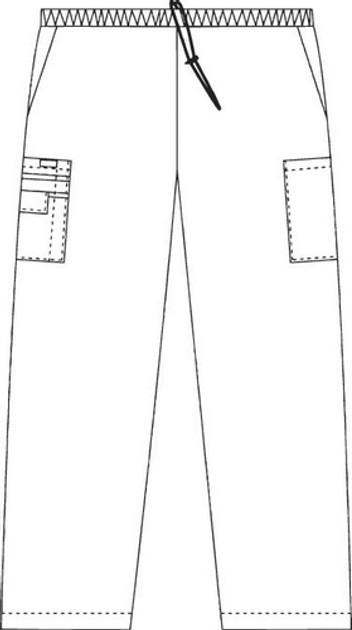  medical Scrub Pants with elastic
