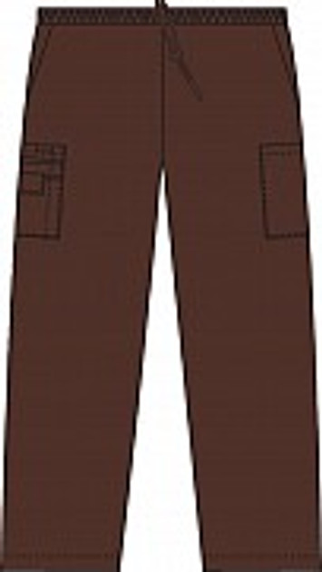 Mobb Unisex Drawstring/Elastic healthcare Scrub Pants brown