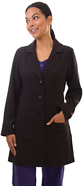 Excel 4Way Stretch Designer Nursing Scrub Jacket - Brown