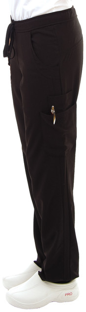 Excel 4-Way Stretch Fitted Medical Scrub Pant - Side view by Head o Toe Uniforms