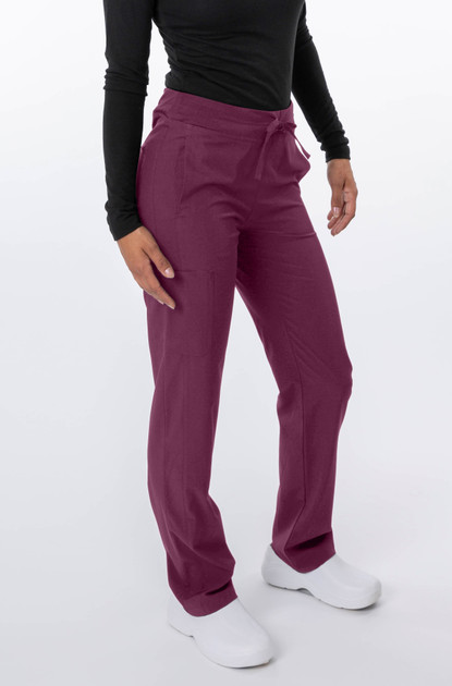 Zinnia Yoga-Style nursing Scrub Pants with Perforated Sides Zinnia Yoga-Style nursing Scrub Pants with Perforated Sides