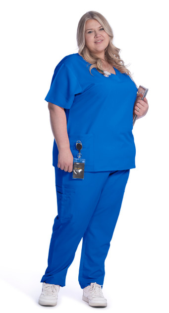 Greentown V neck nursing Scrub Top in plus sizes Greentown V neck nursing Scrub Top in plus sizes