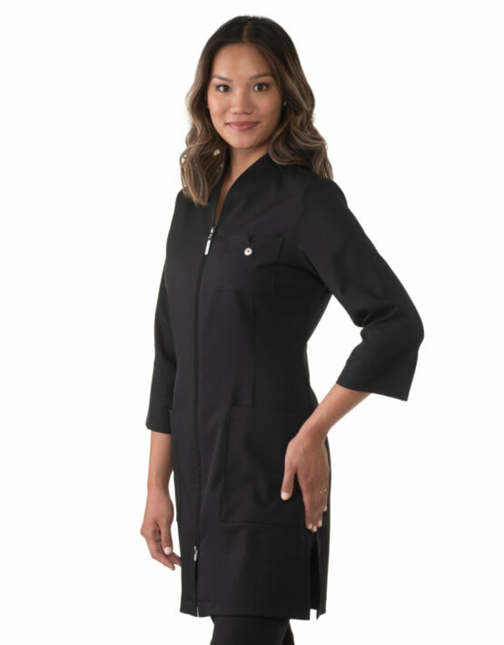 Medical Lab Black Lab Coat Women Carolyn Design Angelic Lab Coats