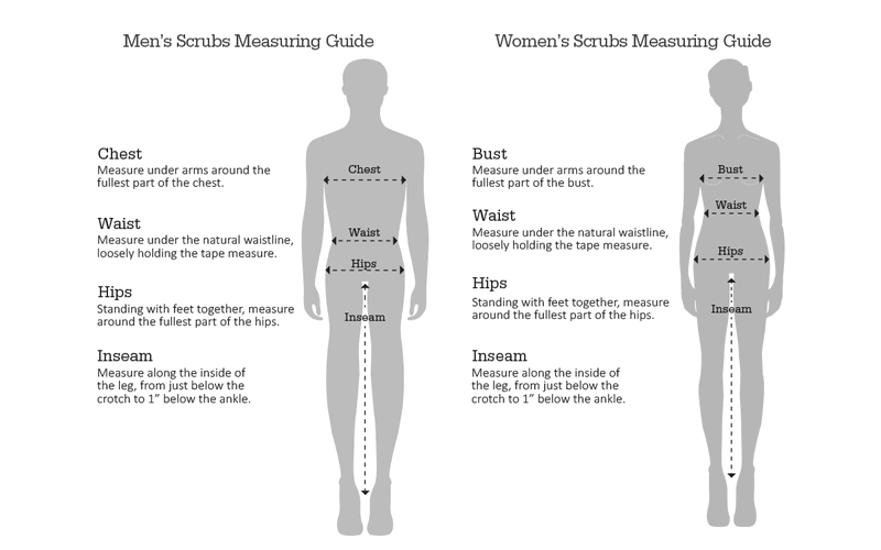 Finding Your Size  High End Uniforms