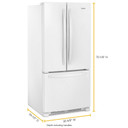 Whirlpool® 33-inch Wide French Door Refrigerator - 22 cu. ft. WRFF5333PW