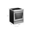 Kitchenaid® 30-Inch 4-Element Induction Slide-In Convection Range with Air Fry KSIS730PSS