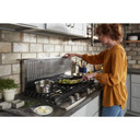 Kitchenaid® 36" 5-Burner Gas Cooktop with Griddle KCGS956ESS