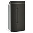 Kitchenaid® 25.5 Cu. Ft. 42" Built-In Side-by-Side Refrigerator with Platinum Interior KBSN742SBE